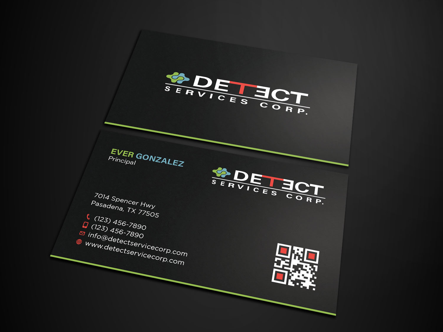 Business Card Design by Tripti Ranjan Gain for Detect Services | Design #29503572