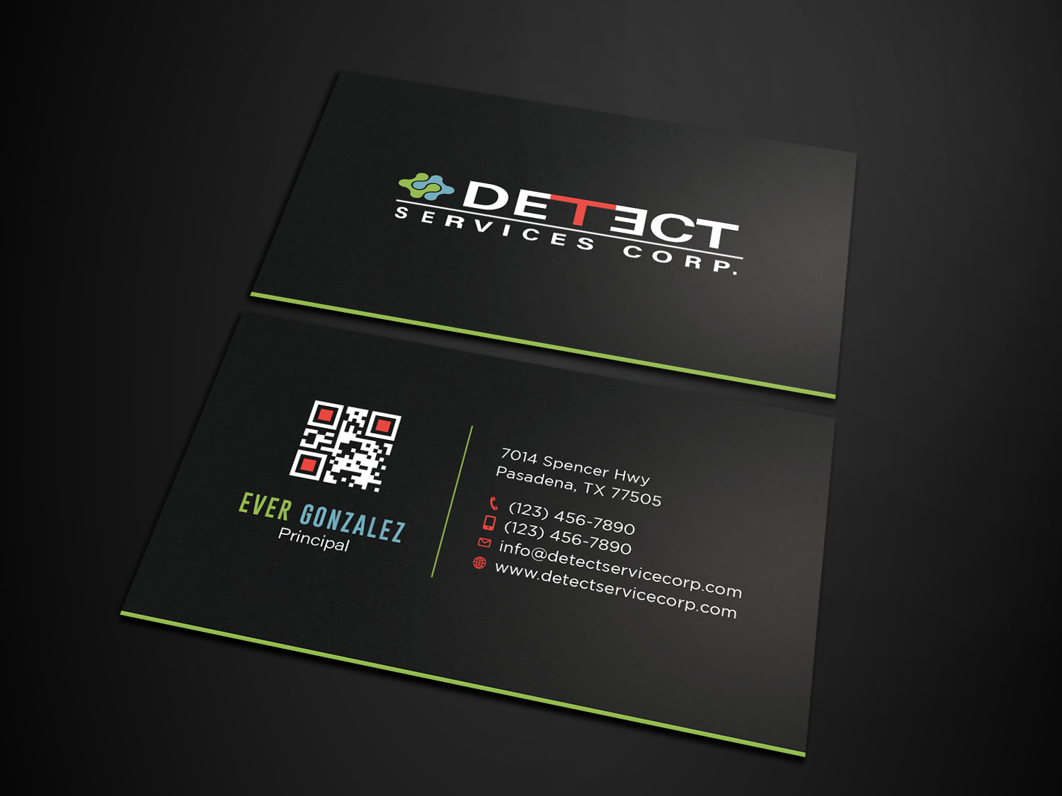 Business Card Design by Tripti Ranjan Gain for Detect Services | Design #29503573