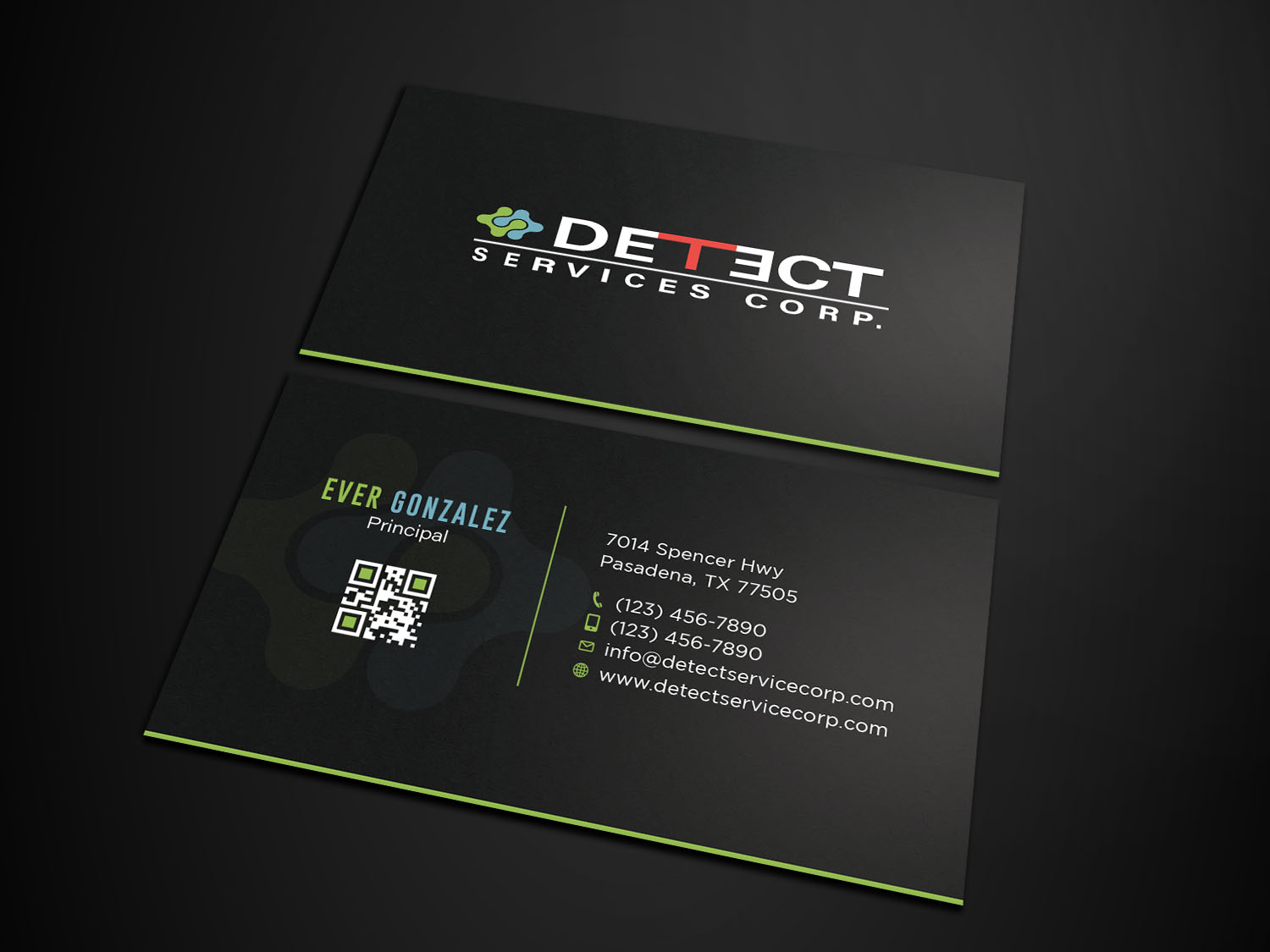 Business Card Design by Tripti Ranjan Gain for Detect Services | Design #29503574