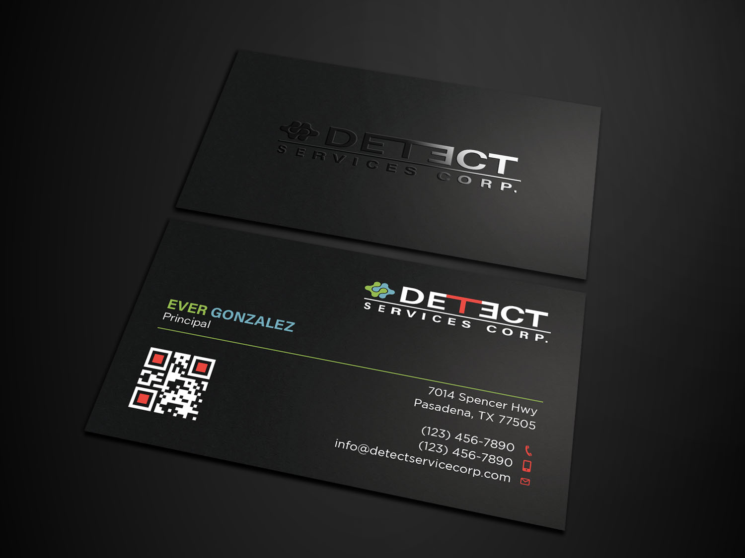 Business Card Design by Tripti Ranjan Gain for Detect Services | Design #29503580
