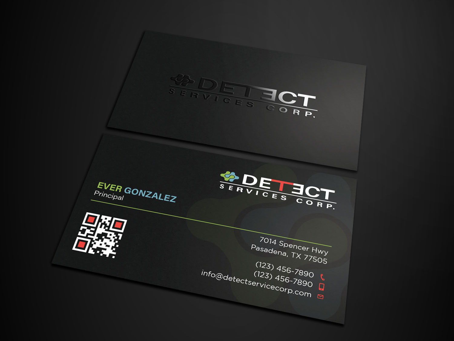 Business Card Design by Tripti Ranjan Gain for Detect Services | Design: #29503581