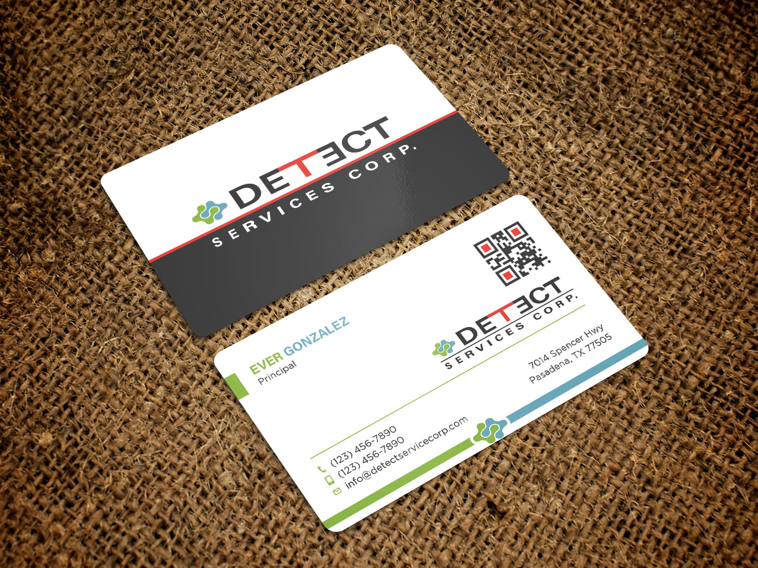Business Card Design by Tripti Ranjan Gain for Detect Services | Design #29511257
