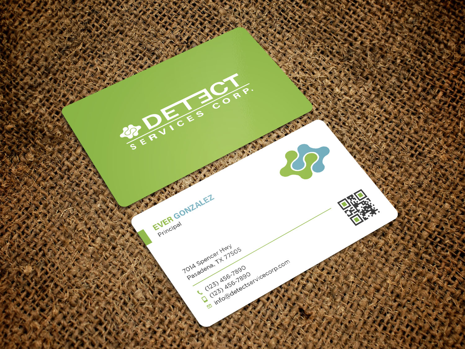 Business Card Design by Tripti Ranjan Gain for Detect Services | Design #29511258