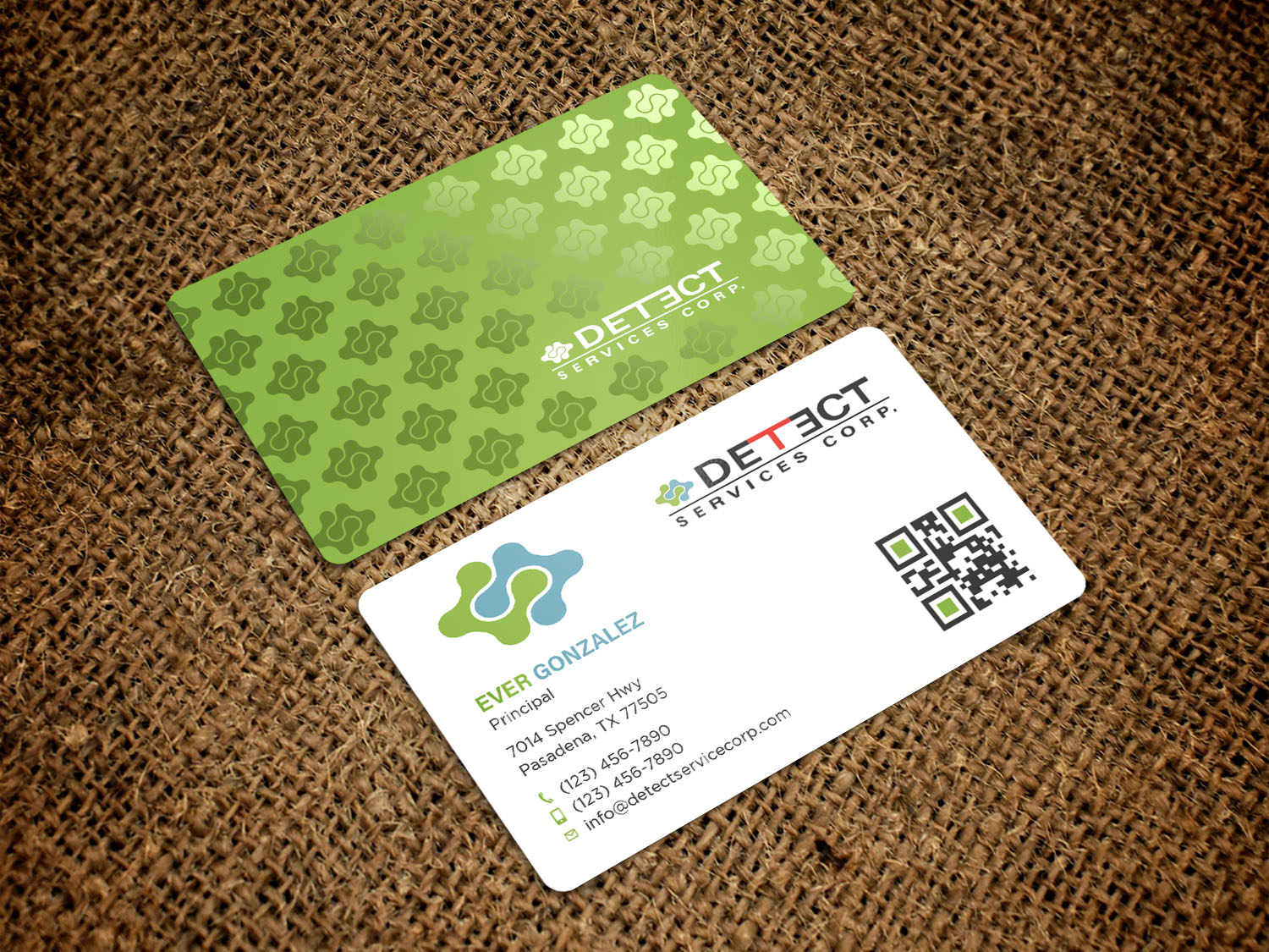 Business Card Design by Tripti Ranjan Gain for Detect Services | Design #29511268