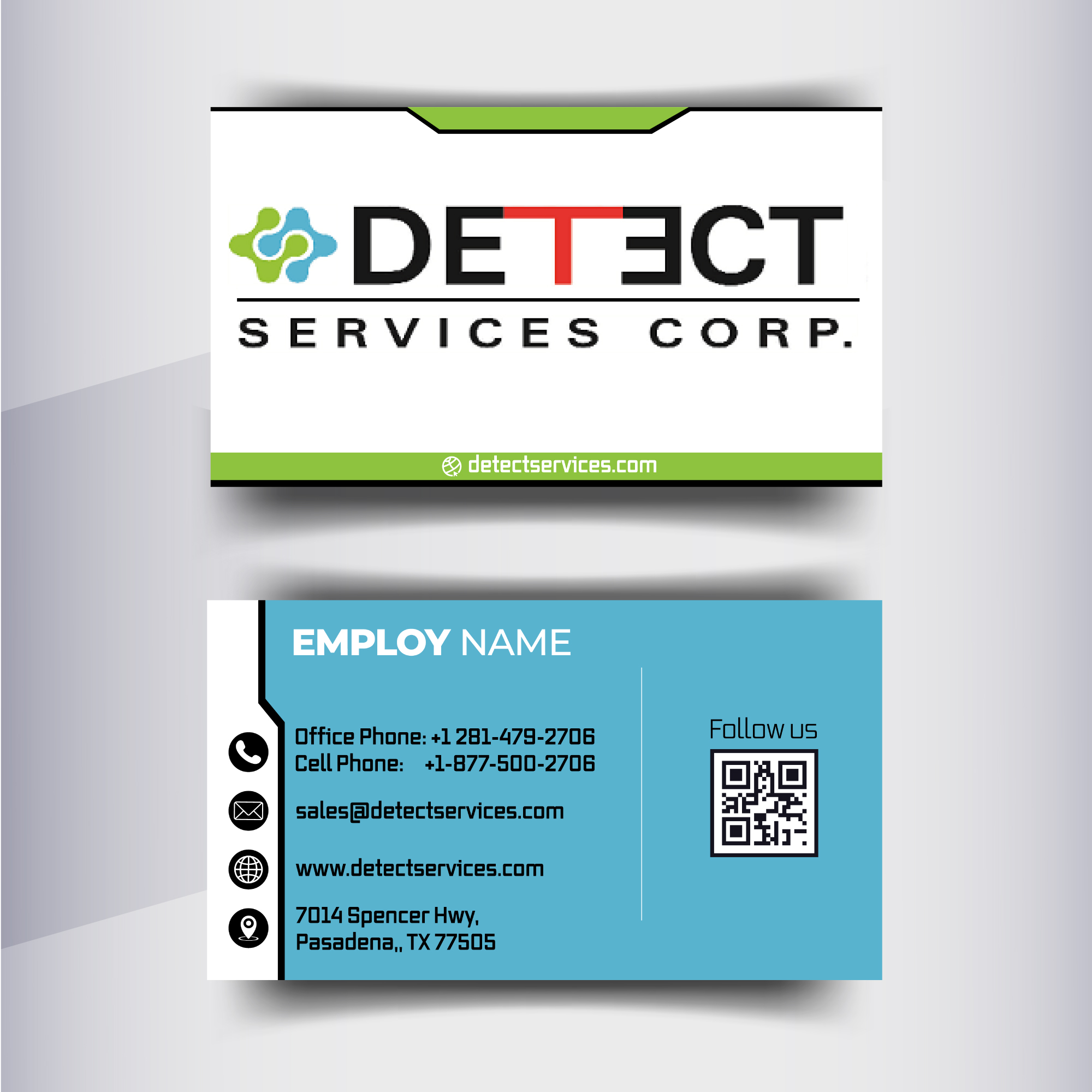 Business Card Design by The Faisal for Detect Services | Design #29524012