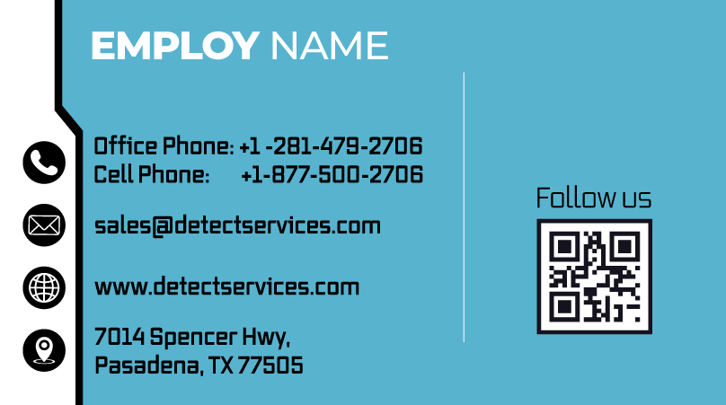 Business Card Design by The Faisal for Detect Services | Design #29524412