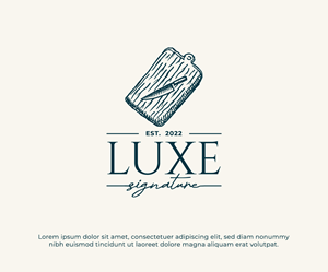 Luxe Signature; Est. 2022 | Diseño de Logo por Nevore Graphics