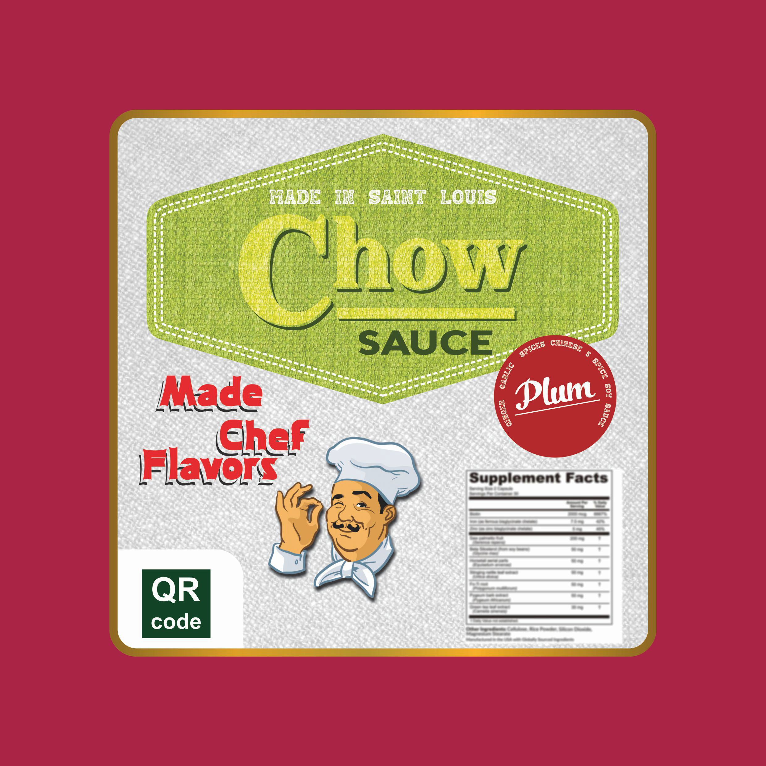 Label Design by HESENLI.GRAPHIC for Chow! | Design #29536857