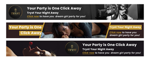 Adult Banner  for Escort and Party Girl Website | Banner Ad Design by Atom