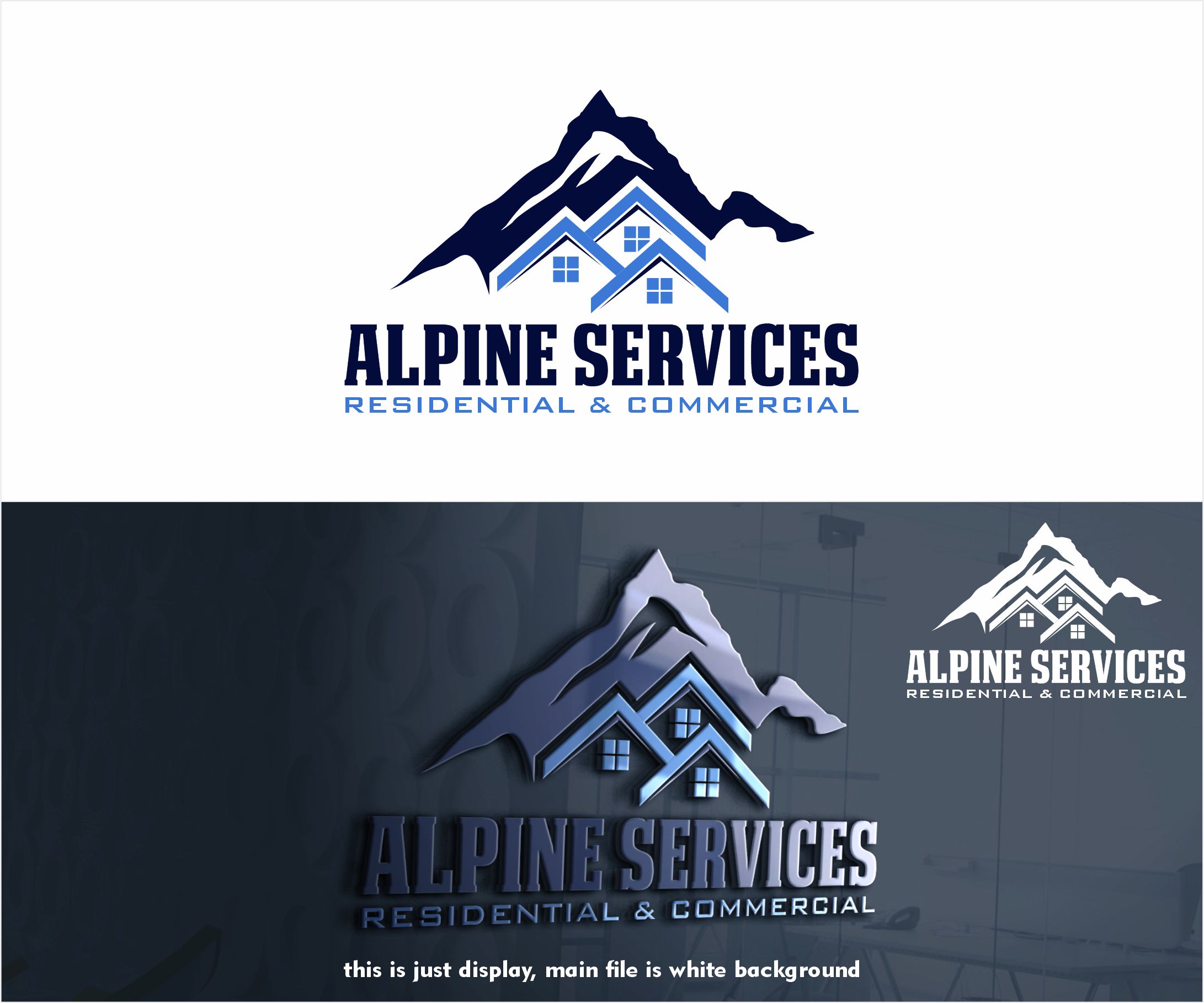 Logo Design by alkaline for Alpine Services | Design #29508322