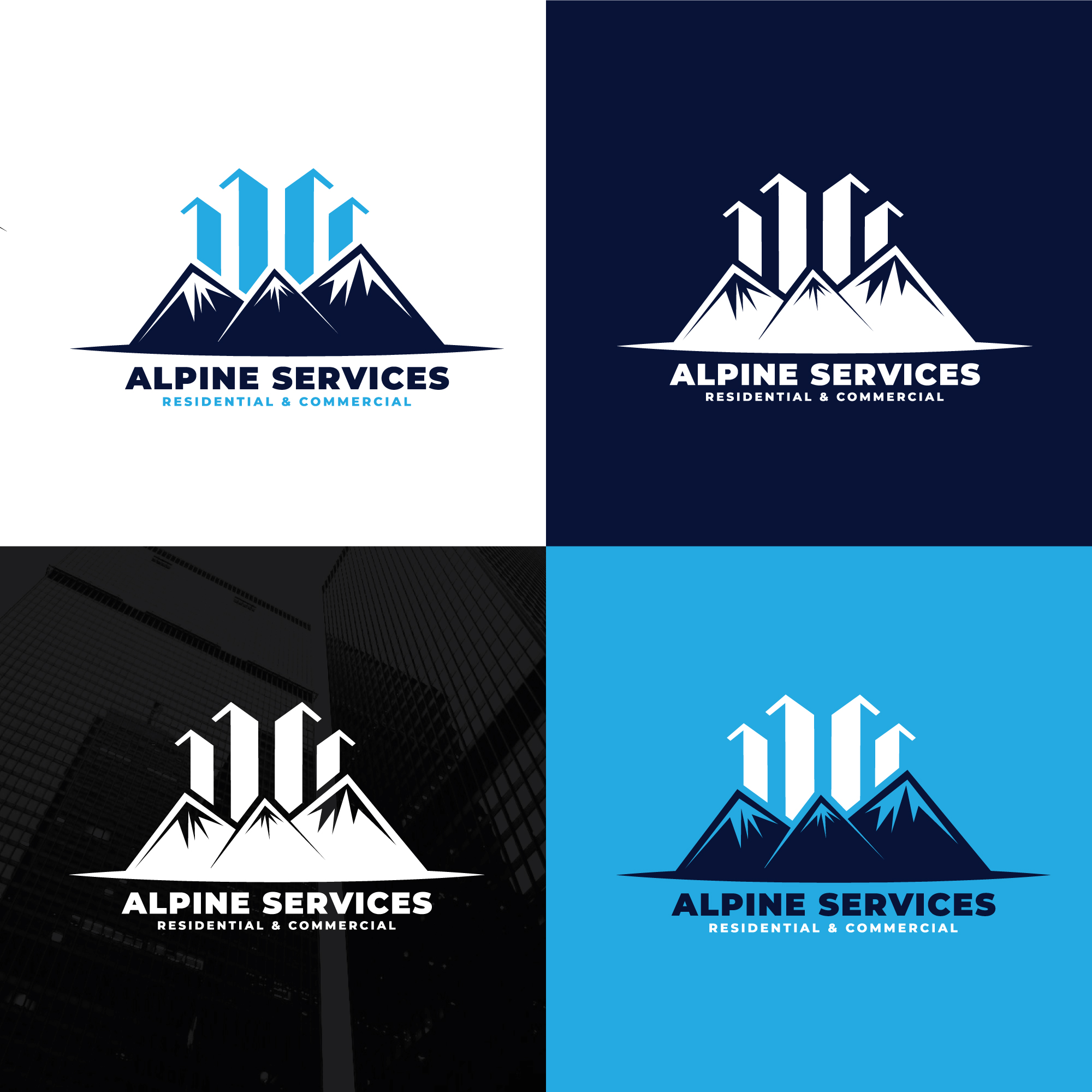 Logo Design by AHNAF_S for Alpine Services | Design #29513940