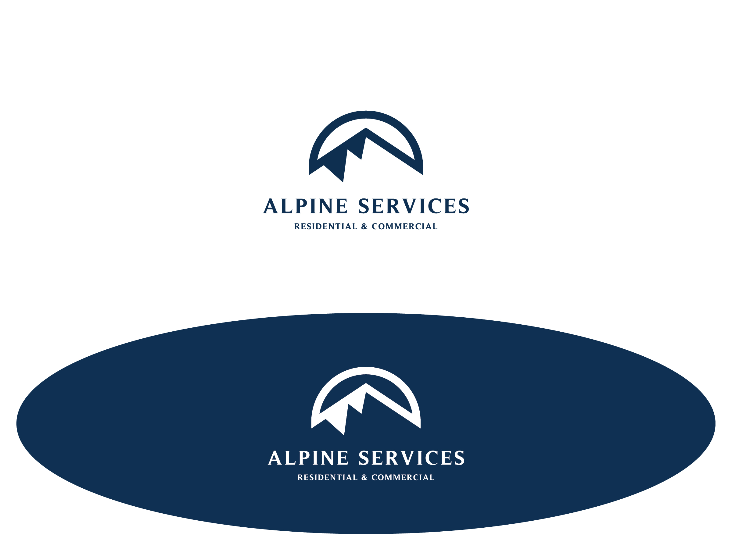 Logo Design by sun_bird for Alpine Services | Design #29539454