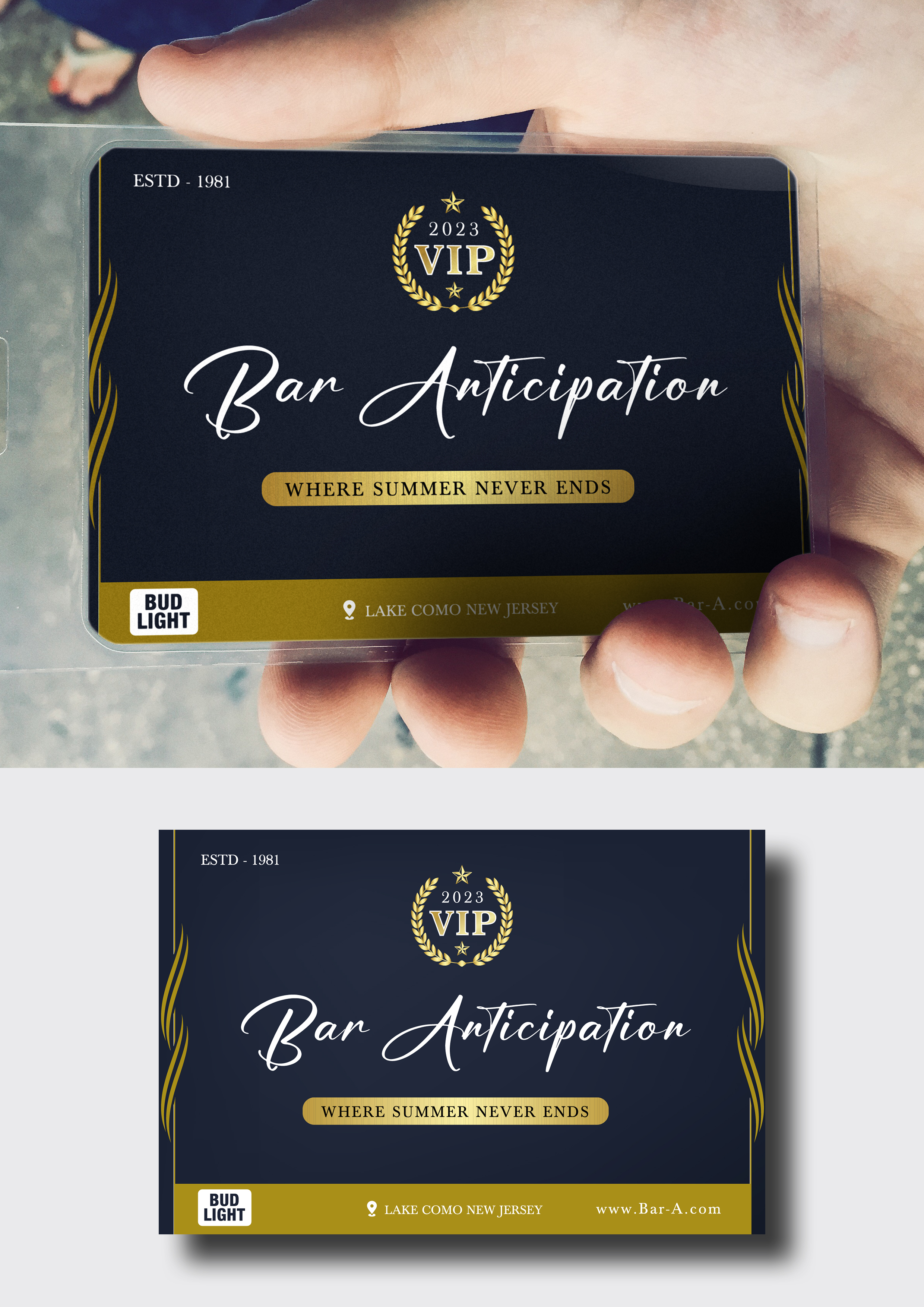 Design de Carte par VectR pour BAr  Anticipation | Design #29541177