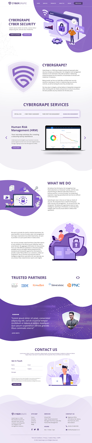 Web Design by MAHABA for Cybergrape Limited | Design: #29511662
