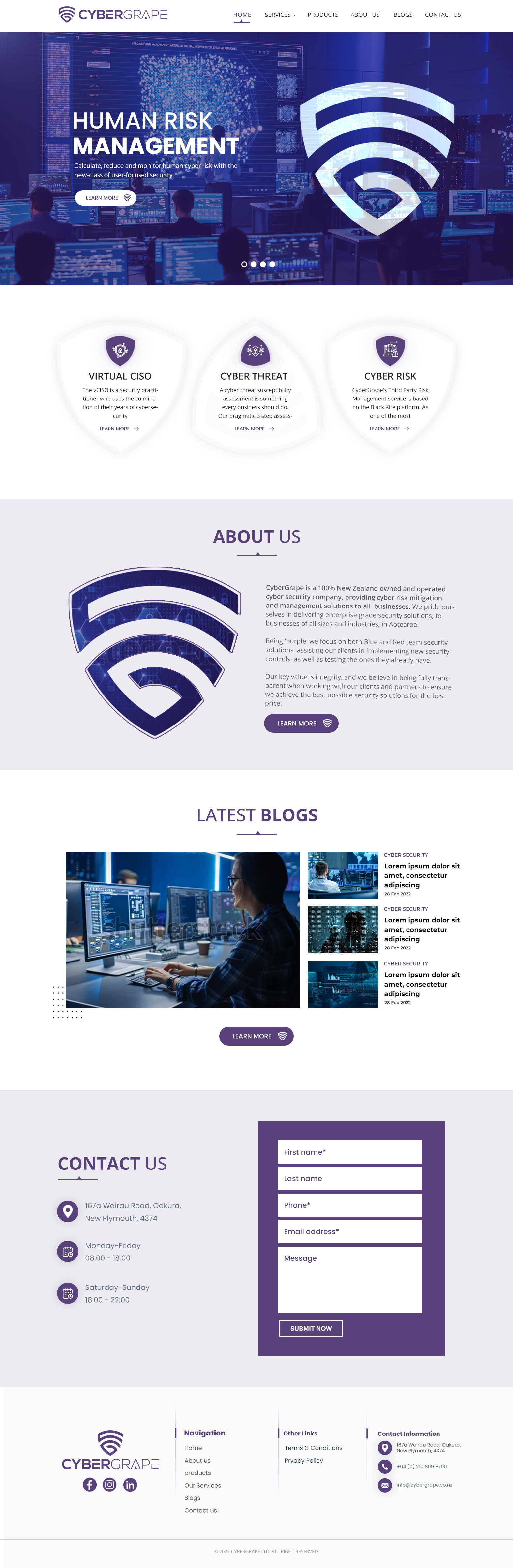 Web Design by HARSH SAINI for Cybergrape Limited | Design #29555016