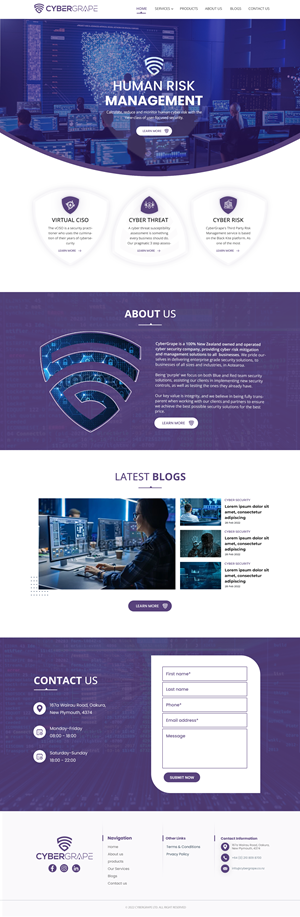 Web Design by HARSH SAINI for Cybergrape Limited | Design: #29555124
