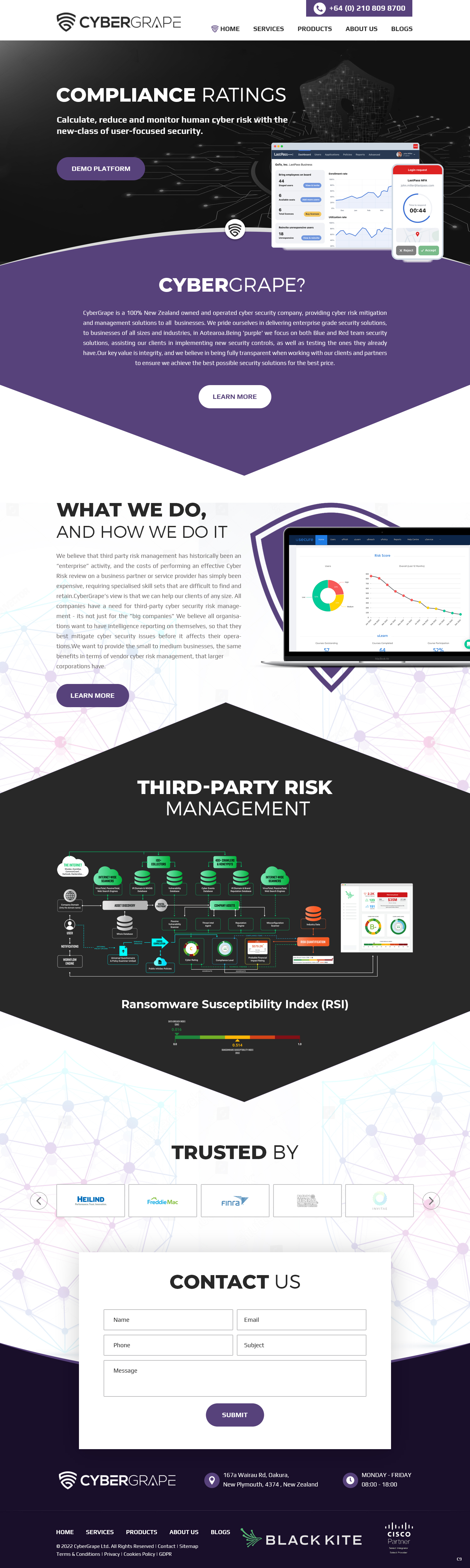 Web Design by pb for Cybergrape Limited | Design #29510415
