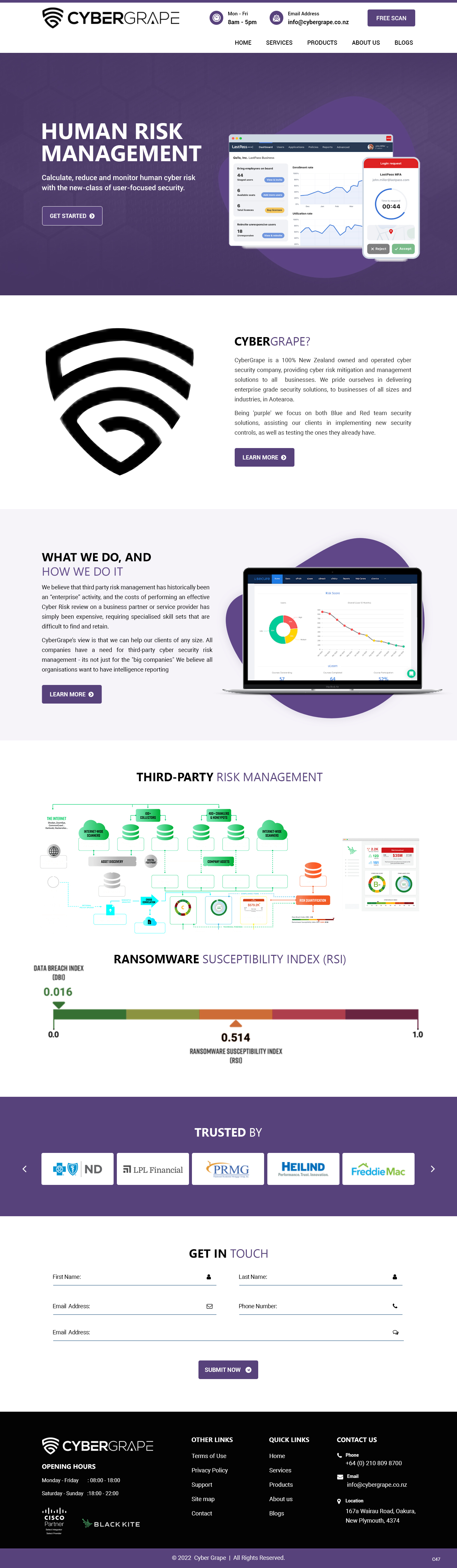 Web Design by pb for Cybergrape Limited | Design #29510422