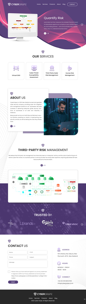 Web Design by pb for Cybergrape Limited | Design: #29519330