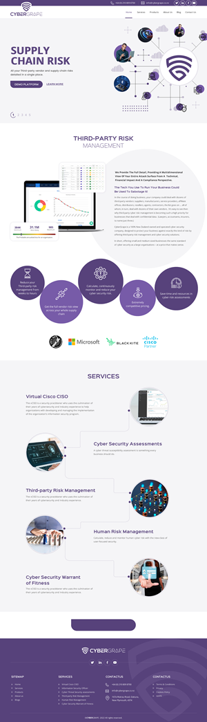 Web Design by rightway for Cybergrape Limited | Design: #29527099
