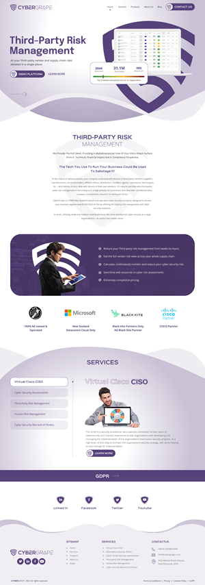 Web Design by rightway for Cybergrape Limited | Design: #29527100