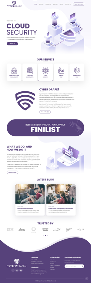 Web Design by nzdesigners for Cybergrape Limited | Design #29533567