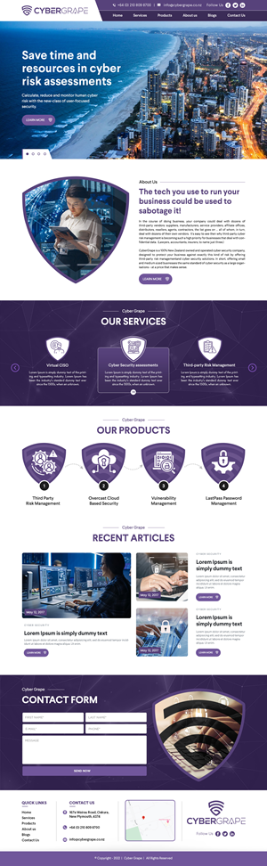 Web Design by SAI DESIGNS for Cybergrape Limited | Design: #29565064