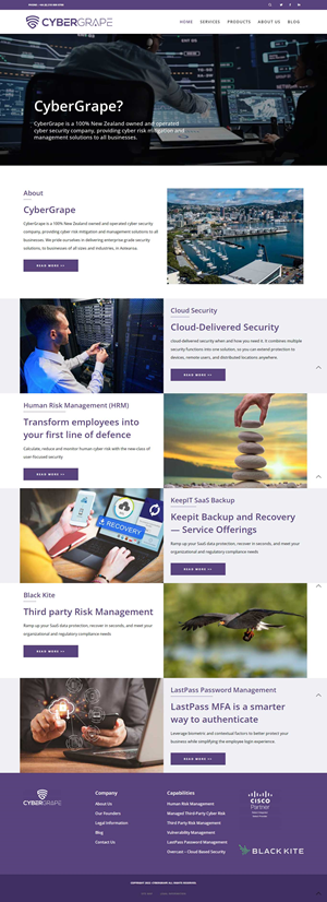 Web Design by CharaFathimalil for Cybergrape Limited | Design #29538114