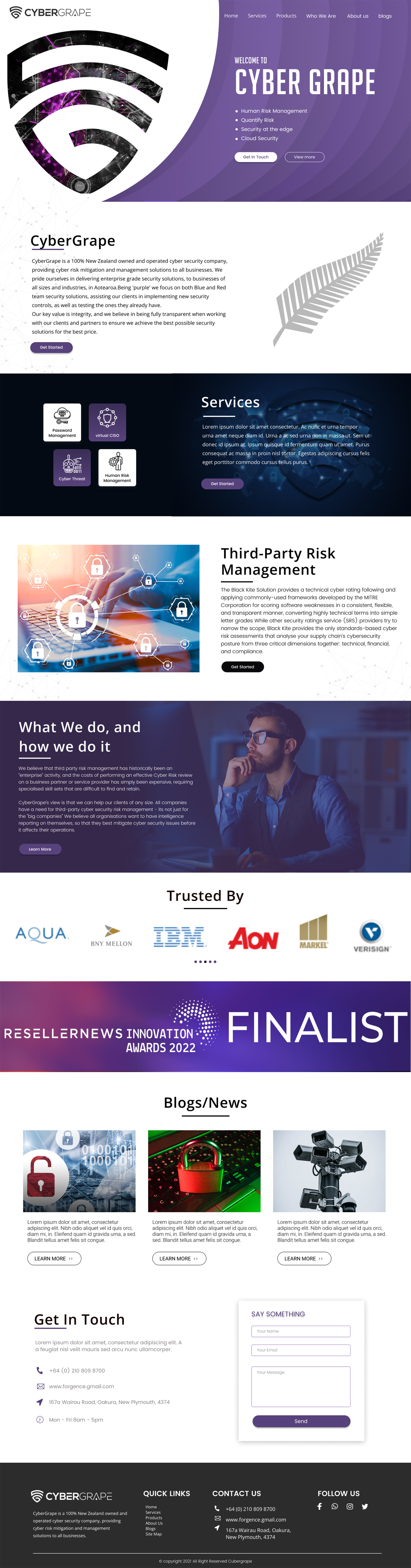 Web Design by Adeel Rahman for Cybergrape Limited | Design #29518376