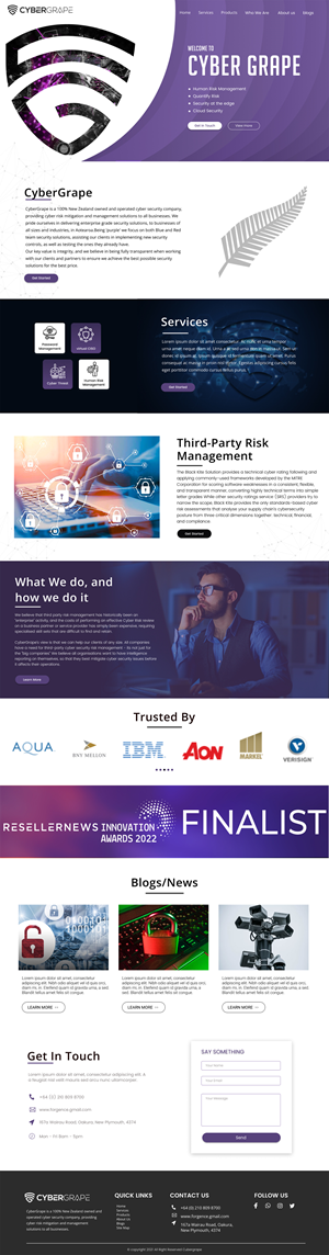 Web Design by Adeel Rahman for Cybergrape Limited | Design: #29518376