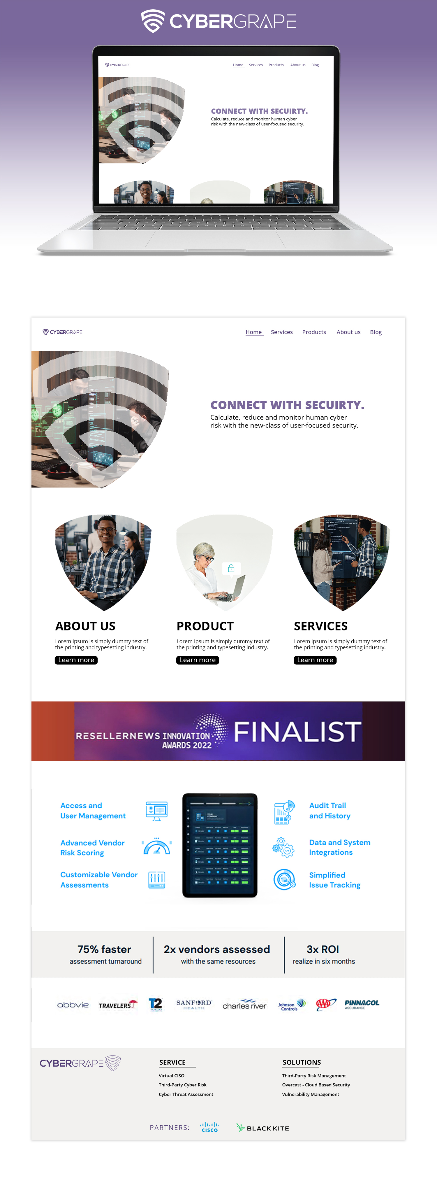 Web Design by Adeel Rahman for Cybergrape Limited | Design #29545271