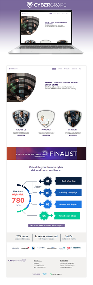 Web Design by Adeel Rahman for Cybergrape Limited | Design #29554944