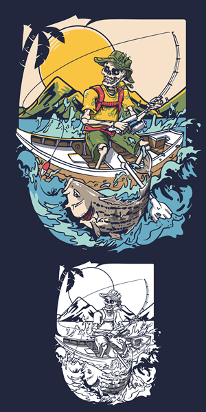 T-shirt Design by hanartall
