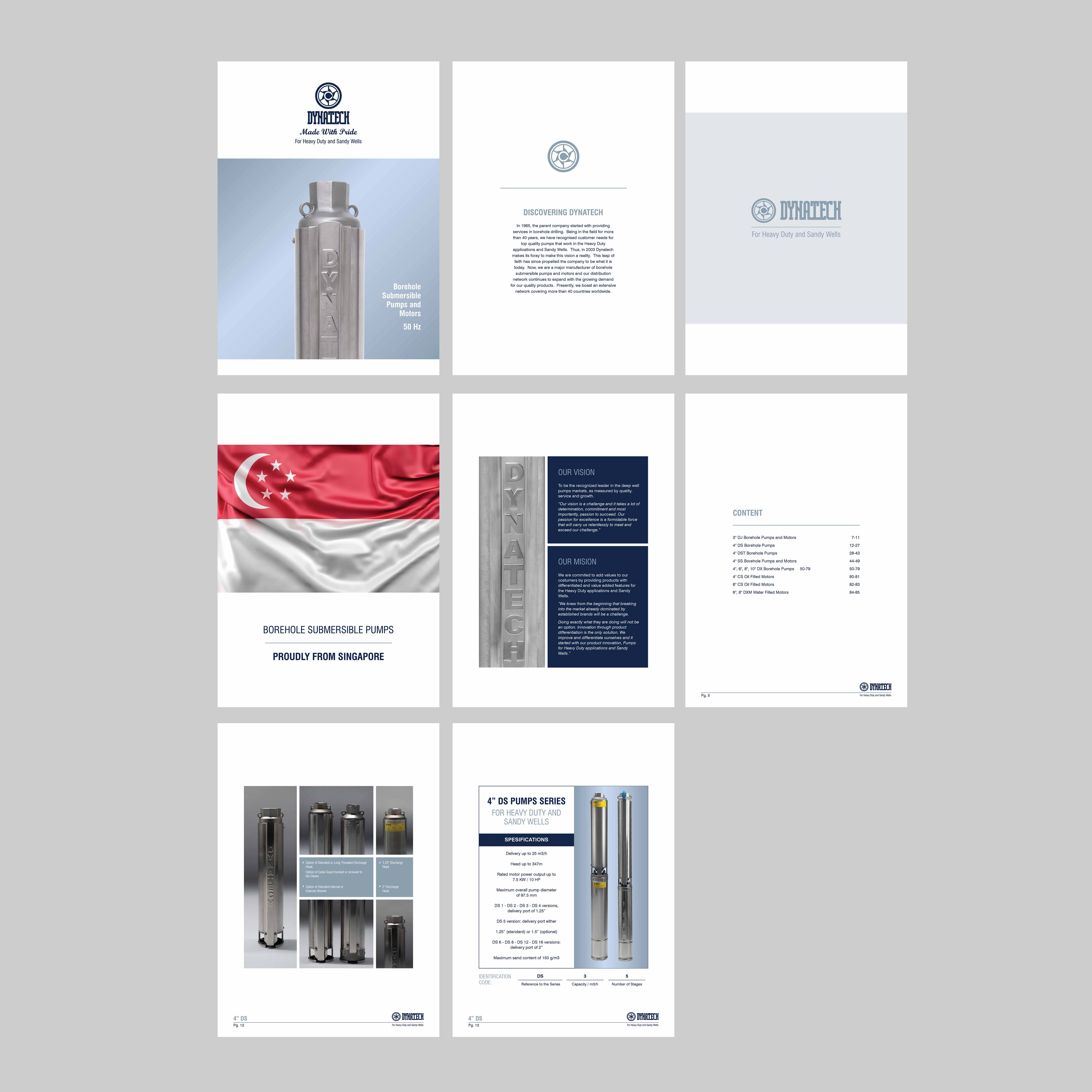 Catalogue Design by san.ty for Dynatech Pumps | Design #29528623