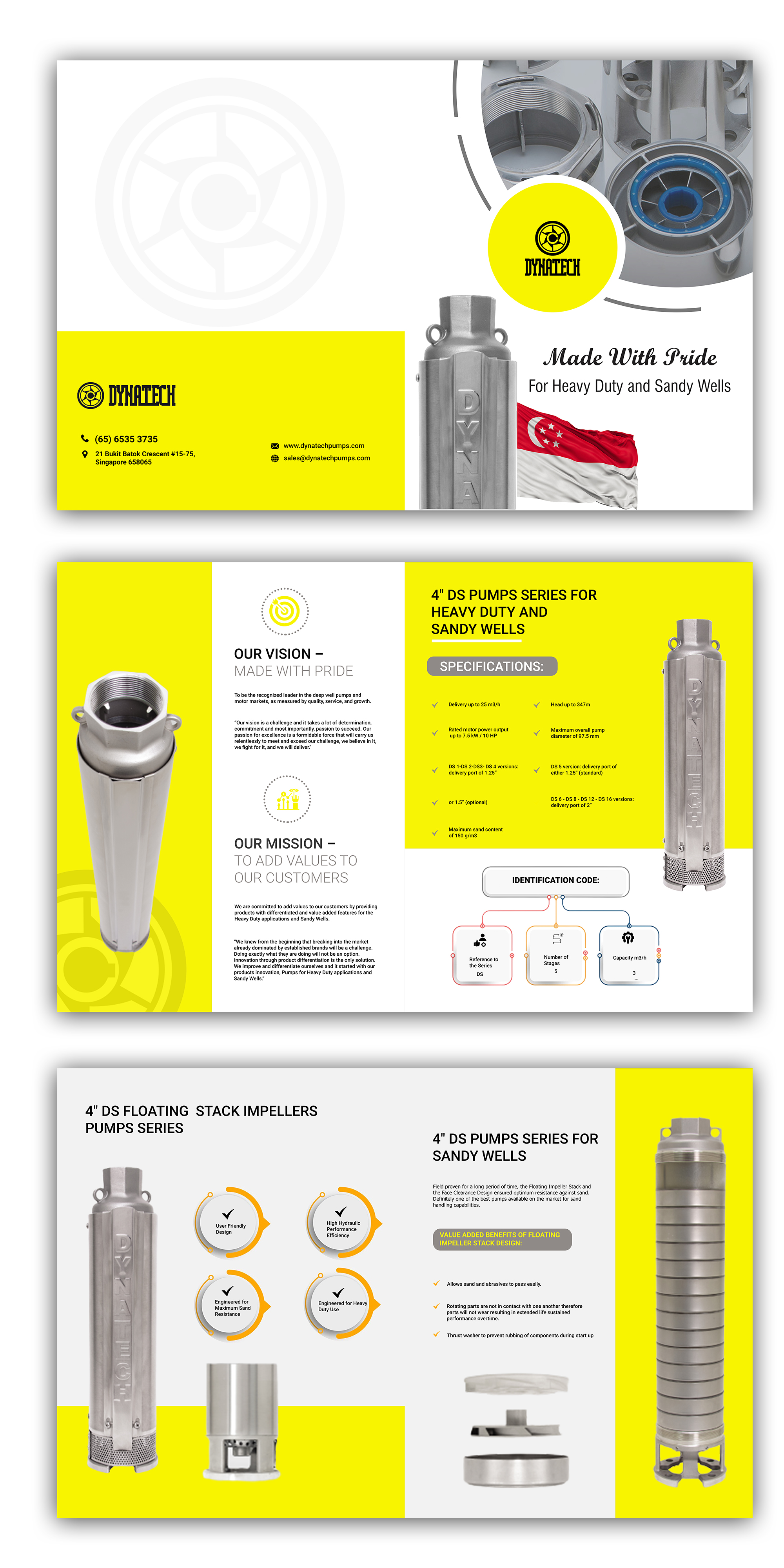 Catalogue Design by Design Motion for Dynatech Pumps | Design #29519322