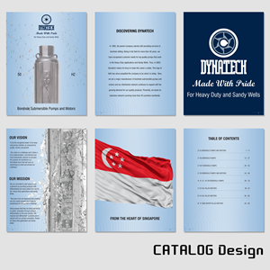 Catalogue Design by PA L for Dynatech Pumps | Design: #29525893