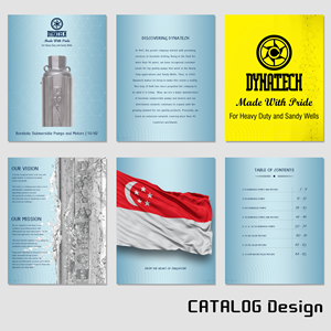 Catalogue Design by PA L for Dynatech Pumps | Design: #29526515