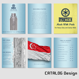 Catalogue Design by PA L for Dynatech Pumps | Design: #29526516