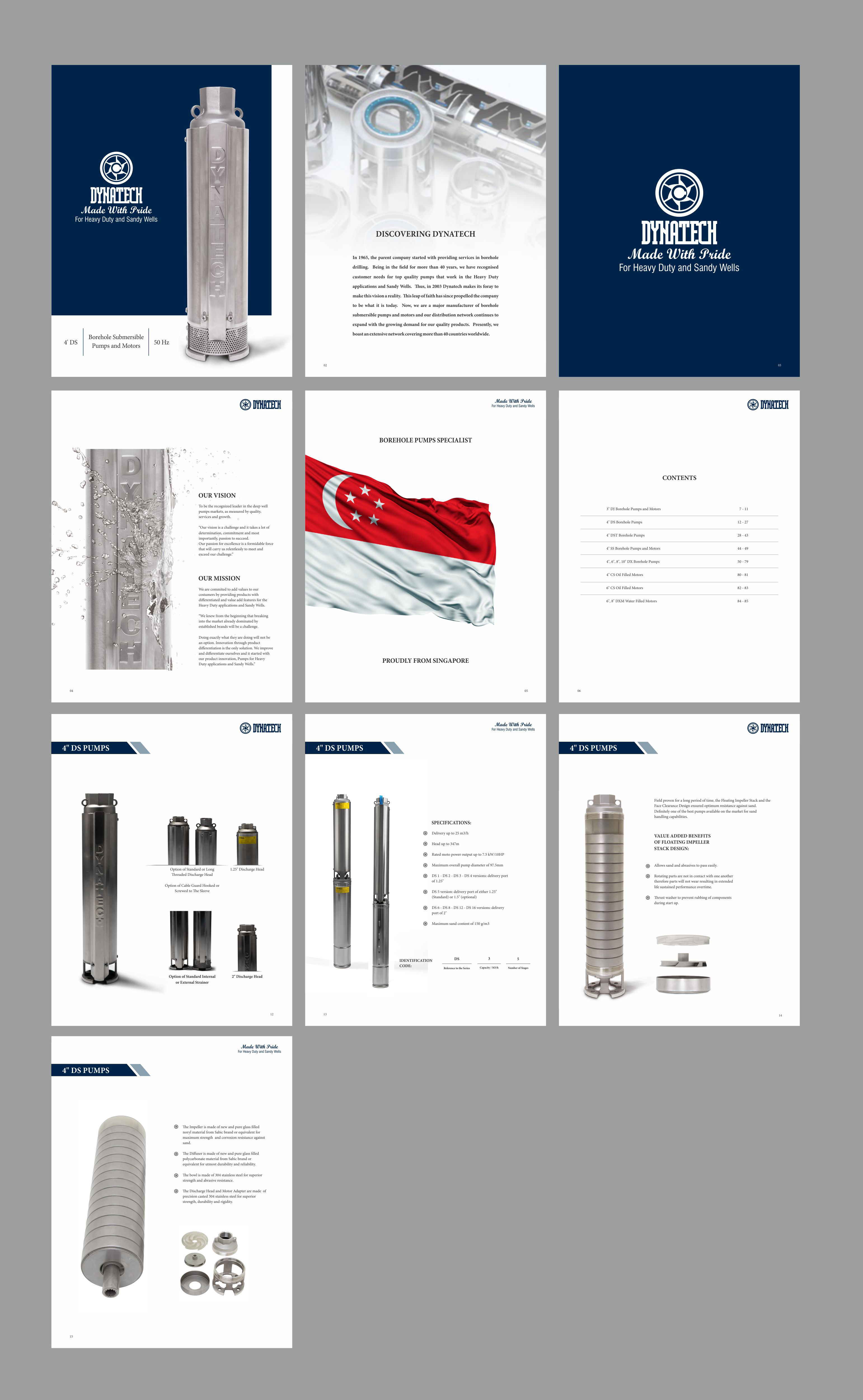 Catalogue Design by Fine Graphics House for Dynatech Pumps | Design #29546603