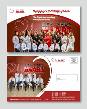 Postcard Design by Fine Graphics House for Bay Area Heart | Design: #29512738