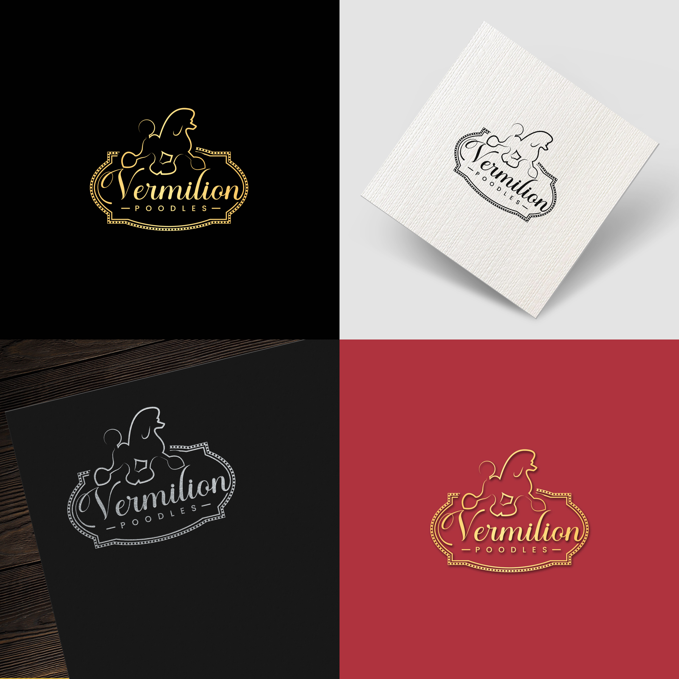 Logo Design by SL Designer for Vermilion Poodles | Design #29529465