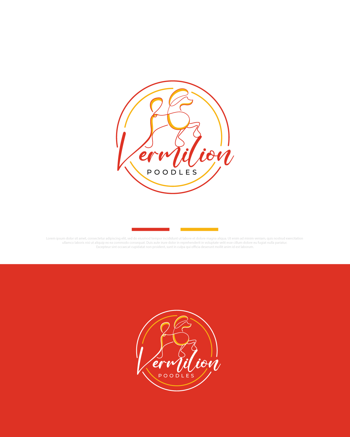 Logo Design by ecorokerz for Vermilion Poodles | Design #29515792