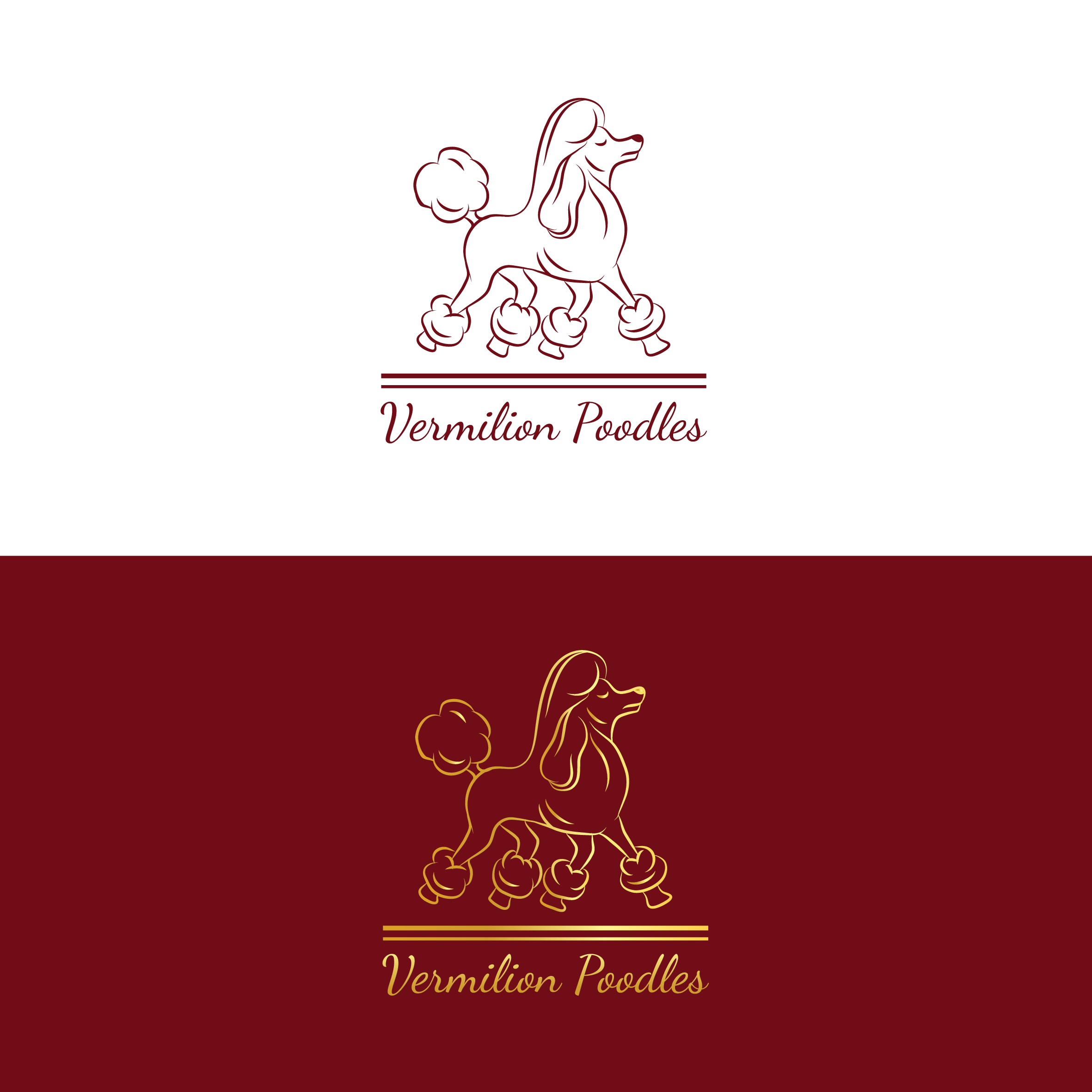 Logo Design by dskyvbc for Vermilion Poodles | Design #29511325