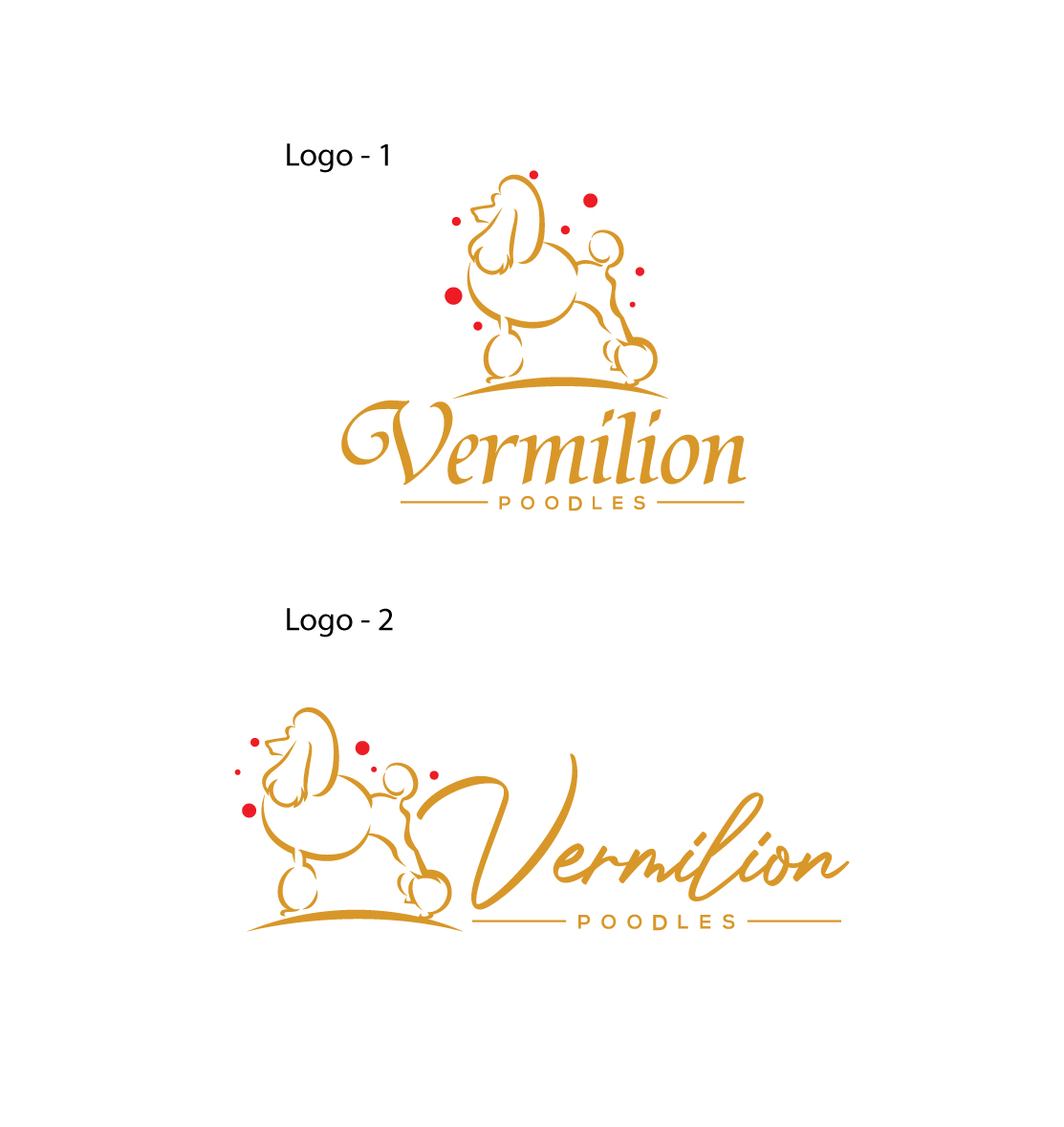 Logo-Design von step forward 2 für Vermilion Poodles | Design #29518496