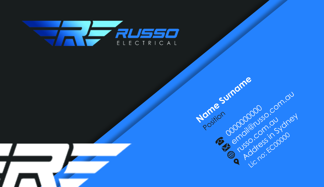 Logo Design by midorichan for Russo Electrical | Design #3120701