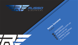 Logo Design by midorichan for Russo Electrical | Design #3120701