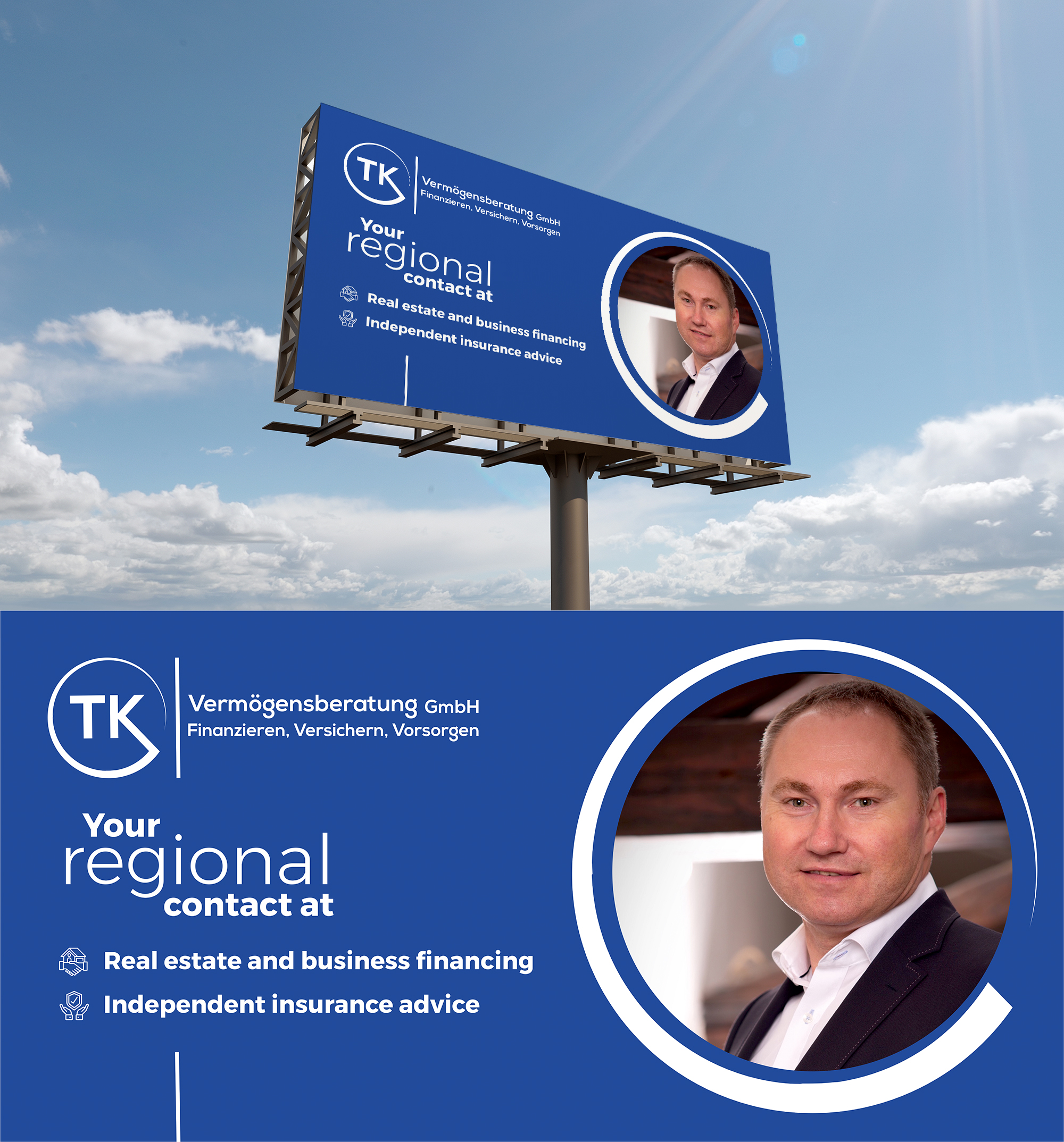Billboard Design by KreativeMadz for TK Vermögensberatung GmbH | Design #29515913