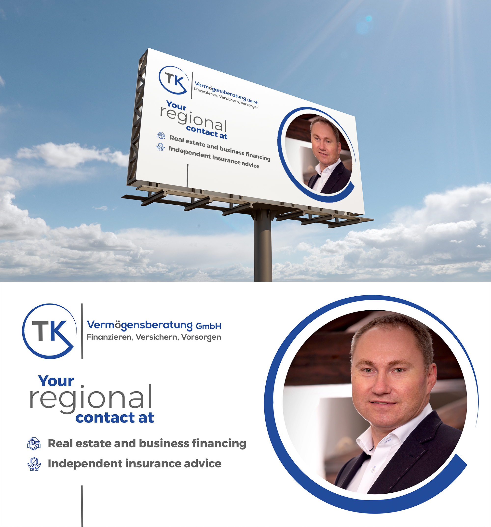 Billboard Design by KreativeMadz for TK Vermögensberatung GmbH | Design #29515914