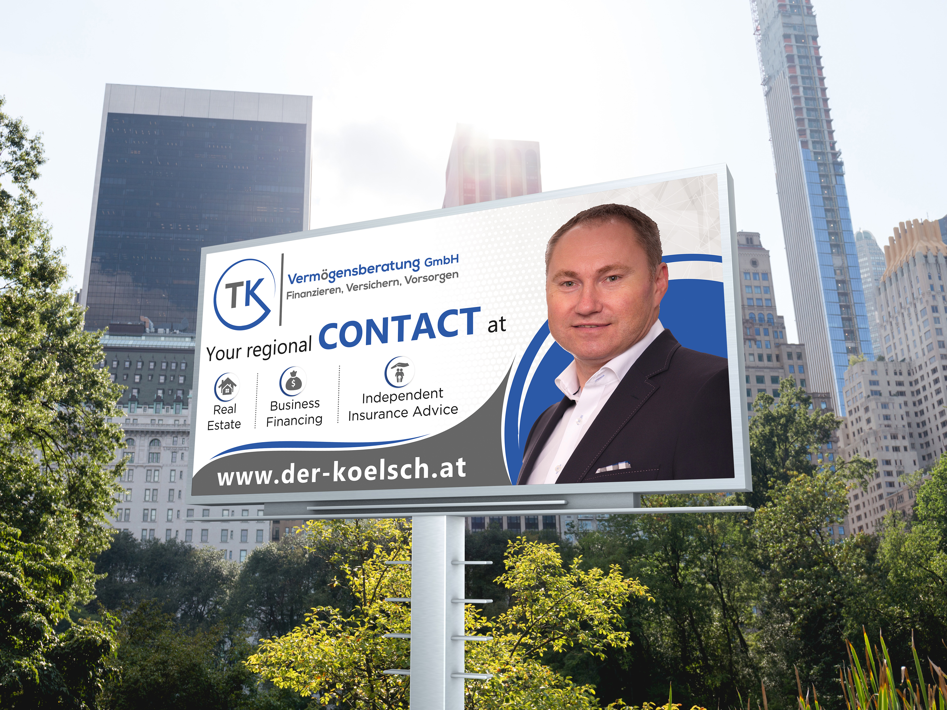 Billboard Design by Sun Creative for TK Vermögensberatung GmbH | Design #29514920