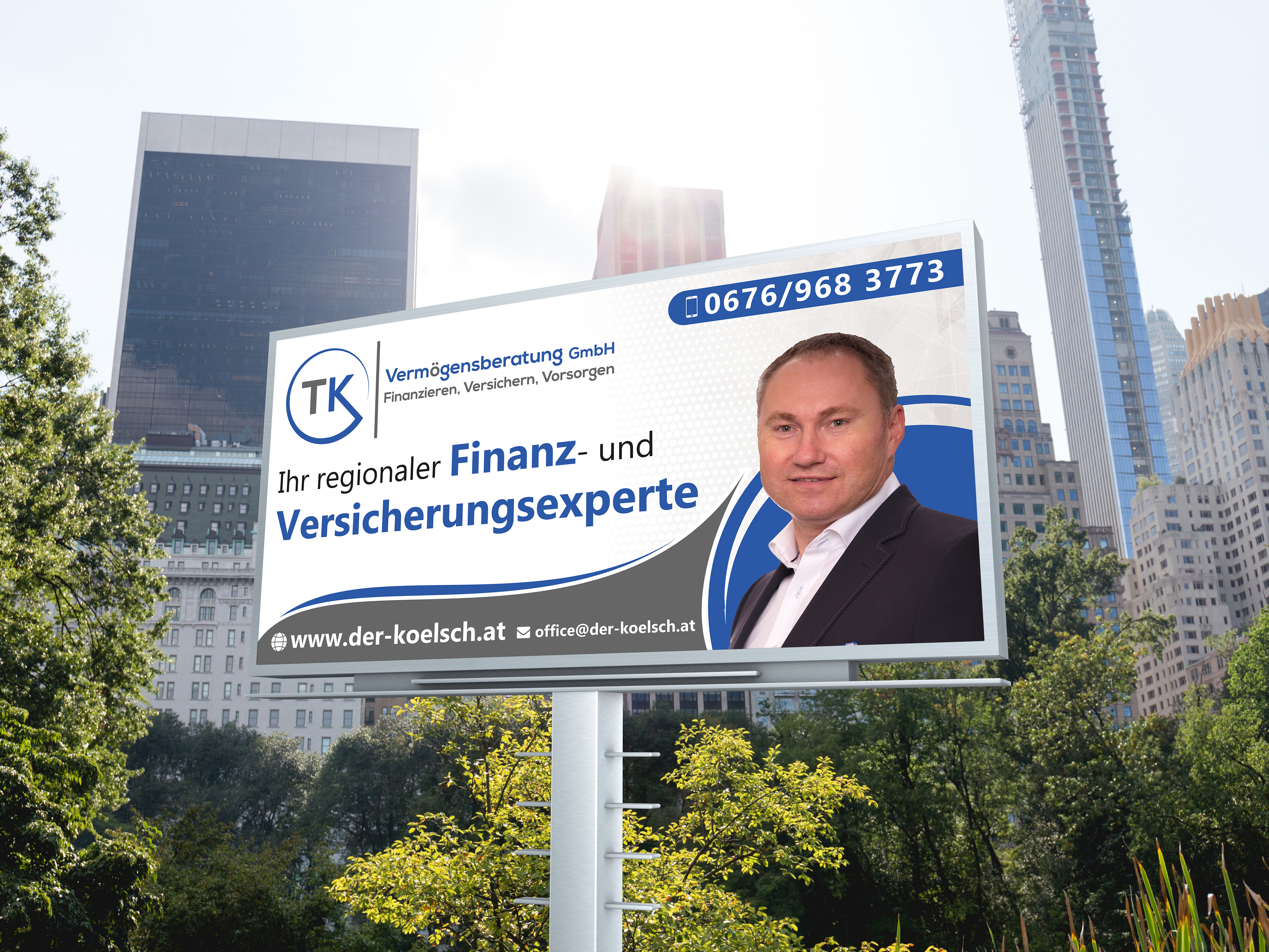 Billboard Design by Sun Creative for TK Vermögensberatung GmbH | Design #29517576